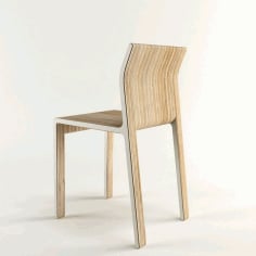 Laser Cut Wooden School Chair Free CDR File