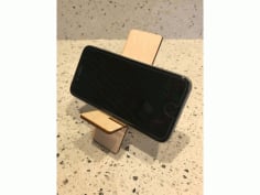 Laser Cut Wooden Smartphone Holder DXF File