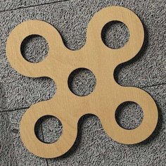 Laser Cut Wooden Spinner Kids Game Wooden Toy for Kids CDR and DXF File