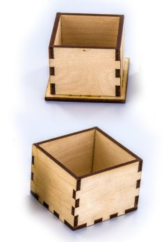 Laser Cut Wooden Square Gift Box Wooden Box with Lid Vector File