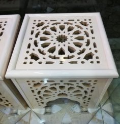 Laser Cut Wooden Stool or Coffee Table Grill Design CDR File