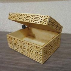 Laser Cut Wooden Storage Box Jewelry Box Gift Box for CNC Laser Cutting