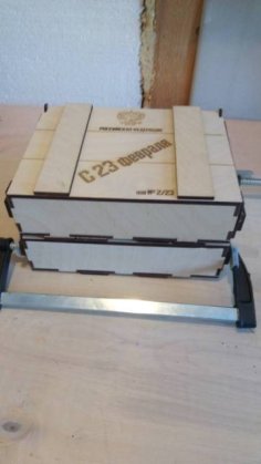 Laser Cut Wooden Storage Box Layout CDR File