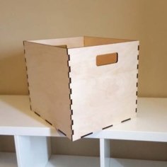 Laser Cut Wooden Storage Box Wooden Tools Organizer Box Vector File