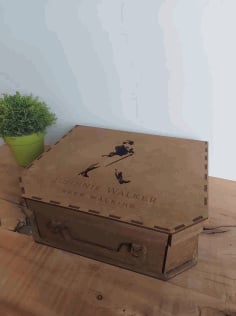 Laser Cut Wooden Suitcase Box Wooden Storage Box Vector File