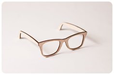Laser Cut Wooden Sunglass Eyeglass Frame Vector File