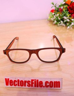 Laser Cut Wooden Sunglasses for Men Fancy Glasses and DXF File