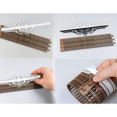 Laser Cut Wooden Table Napkin Rings Holder CDR and PDF Vector File
