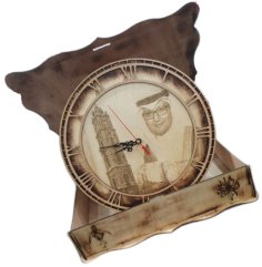 Laser Cut Wooden Wall Clock with Roman Dial Vector File
