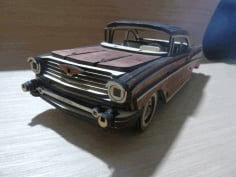 Laser Cutting Chevrolet Bel Air 1957 Free CDR Vectors File
