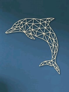 Laser Cutting Geometric Dolphin Free DXF File