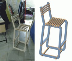 Laser Cutting Windsor Chair Free CDR Vectors File
