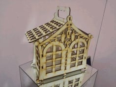 Laser Cutting Wood House CDR File
