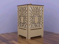 Laser Cutting Wooden Lamp Plans DXF File