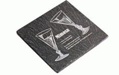 Laser Engraving Slate Coaster Design CDR and Ai Vector File