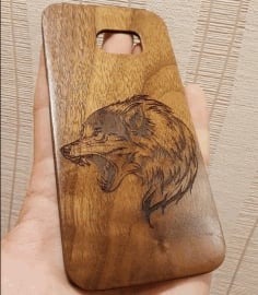 Laser Engraving Wolf Design, CNC Engraved Animal Template CDR, DXF and Ai File