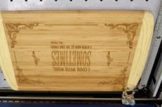 Laser Engraving Wooden Cutting Board CDR File