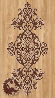 Laser Engraving Wooden Ornament Design CDR and Ai File