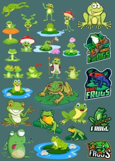 Laser Frogs T Shirt Printing Sticker CDR File