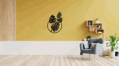 Leaf Metal Wall Art, Metal Wall Decor, Home Office Decor SVG File