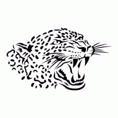 Leopard Laser Cut CDR File