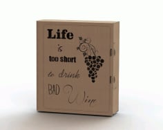 Life Is Too Short Storage Box CDR File