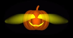 Light Pumpkin Vector SVG File