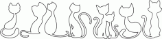 Line Art Cat Vector CDR Vectors File