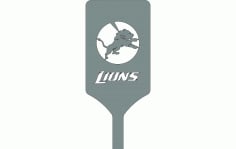 Lions Logo On Spatula Free Vector DXF File
