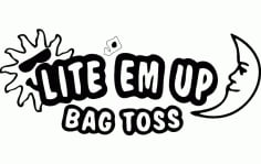 Lite Em Up Bag Toss Free Vector DXF File