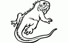 Lizard Animal Free DXF Vectors File