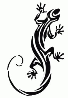Lizard Tattoo Designs Free DXF Vectors File