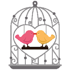Love Bird Cage Vector SVG File