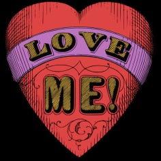 love Me Sticker SVG File