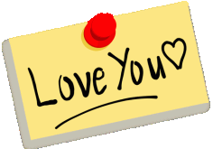 Love You Note SVG File