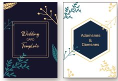 Luxury Wedding Invitation Card Template Free Vector