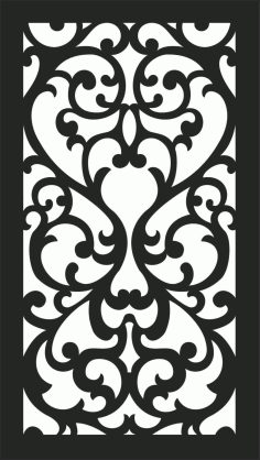 Magnificent Front Grill Design for balcony Panel Design DXF File