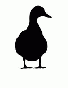Mallard Ducks sitting Laser Cut DXF File