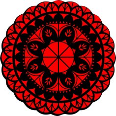 Mandala Decorative Pattern Clipart for Wall Decor Free Laser Cut File