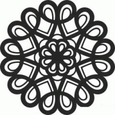 Mandala Decorative Pattern DXF File