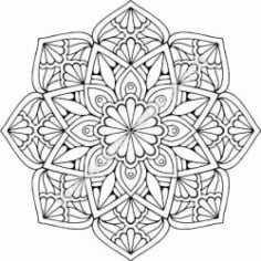 Mandala Floral Art Free Vector CDR File