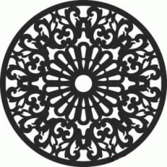 Mandala Round Pattern all Art DXF File