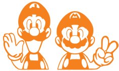 Mario Cartoon Character Wall Decor Free Vector