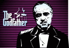 Marlon Brando Godfather Poster CDR File