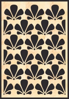 MDF Decorative Grille Panel Pattern Free Vector CDR File