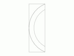 MDF Door Design 8 CNC Laser Cut DXF File