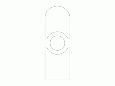 MDF Door Design 9 CNC Laser Cut DXF File
