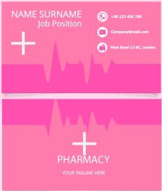 Medical Business Card Template Sample Free Vector