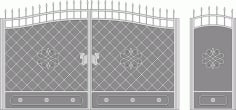 Metal Gate Forged Ornaments Vector Art Laser Cut CDR File