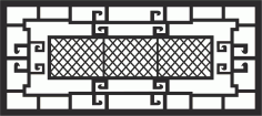Metal Grill Seamless Panel CDR File